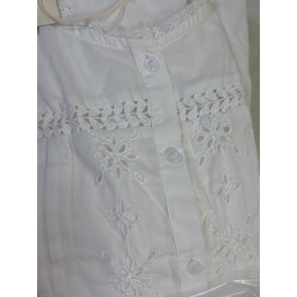 Universal Thread White Eyelet Lace Tiered Maxi Dress Z2YMEZ XXL New - Picture 11 of 13